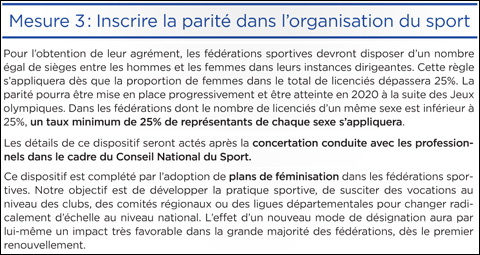 La FFM dénonce le projet de loi sur la parité homme femme
