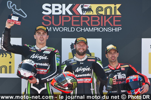 Baz 2ème, Sykes 1er et Melandri 3ème - WSBK Espagne (2 sur 13) : Vidéos, déclarations et analyse du SBK à Aragon