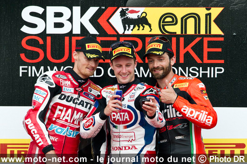 Davies 2ème, Rea 1er et Guintoli 3ème - WSBK Italie (4 sur 13) : Vidéos, déclarations et analyse du SBK à Imola