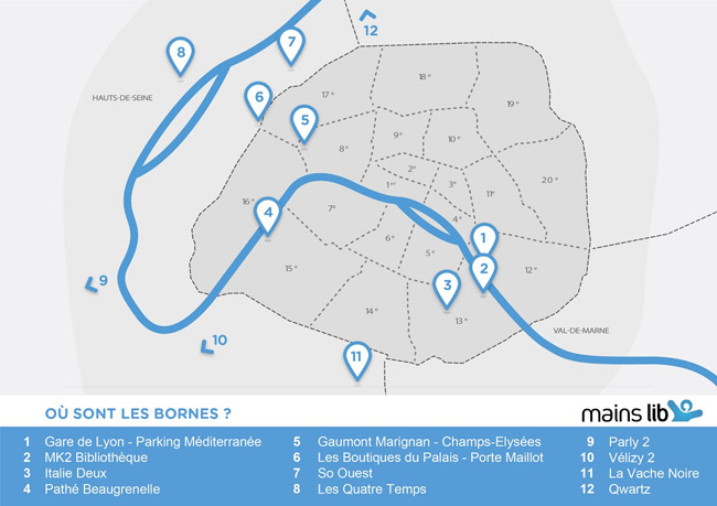 Les premières consignes de casques moto Mains Lib débarquent à Paris