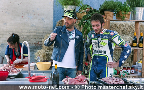 Rossi juge les candidats de Masterchef dans son ranch de Tavullia