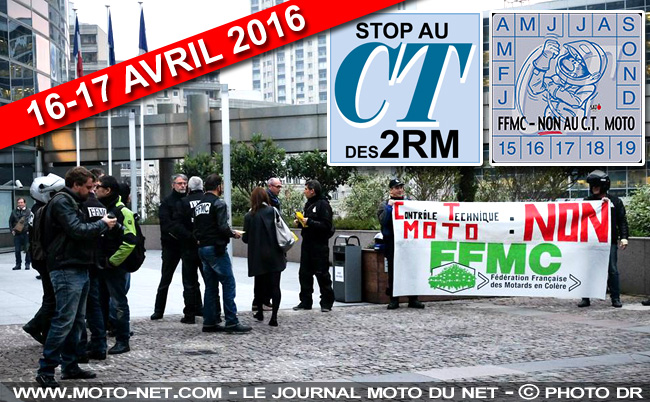 Manifestation nationale contre le contrôle technique des deux-roues motorisés