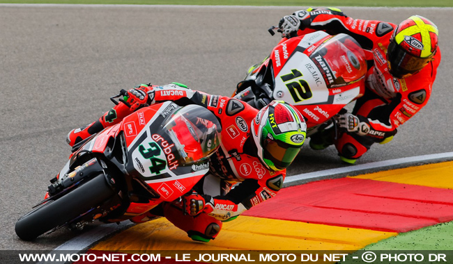  Giugliano et Fores - WSBK Espagne (3 sur 14) Déclarations des pilotes World Superbike à Aragon