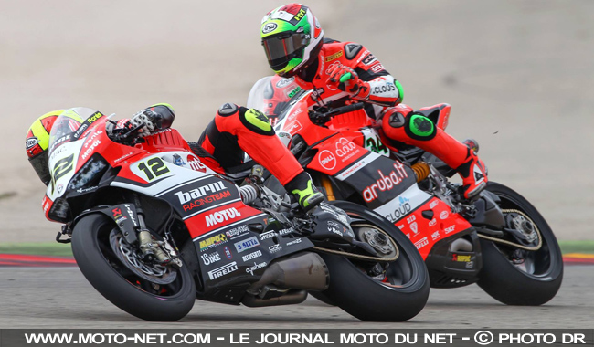  Fores et Giugliano - WSBK Espagne (3 sur 14) Déclarations des pilotes World Superbike à Aragon