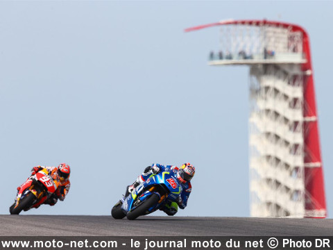 Moto GP Amériques - Essais FP2 : Marquez chute sans ralentir