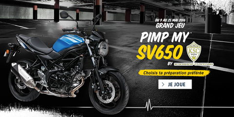 Jeu concours Pimp my SV650 avec le préparateur Kikishop Custom