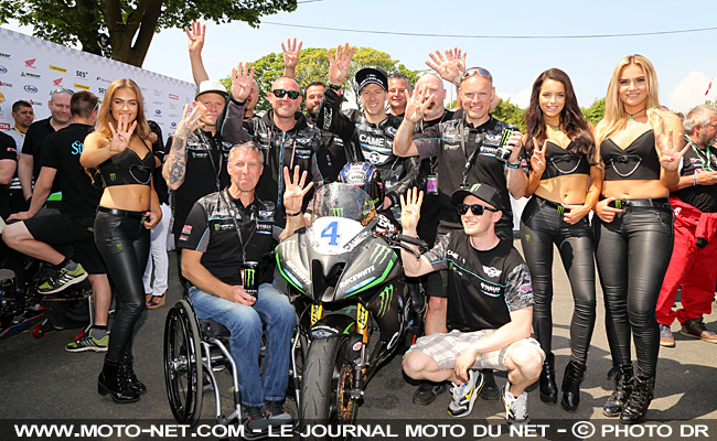 TT2016 : Ian Hutchinson remporte la deuxième course Supersport