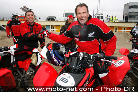 Quaduro'Star Honda au Touquet : un poireau chez les peoples...