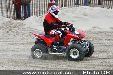 Quaduro'Star Honda au Touquet : un poireau chez les peoples...