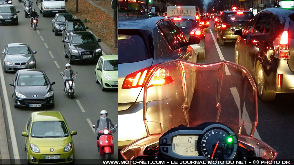 Nouvelle expérience de circulation interfiles à moto dans 21 départements