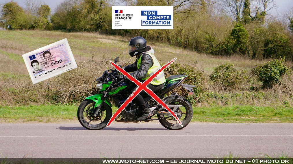 Le recours pour le permis moto avec le CPF est rejeté