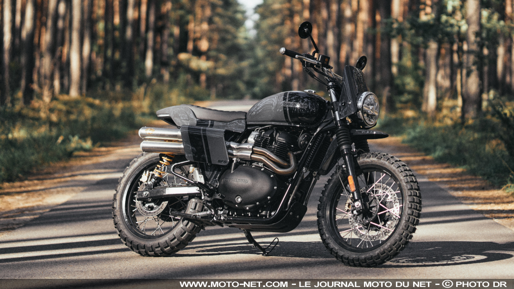 La Royal Enfield Interceptor 650 façon Scrambler de Pando Mo