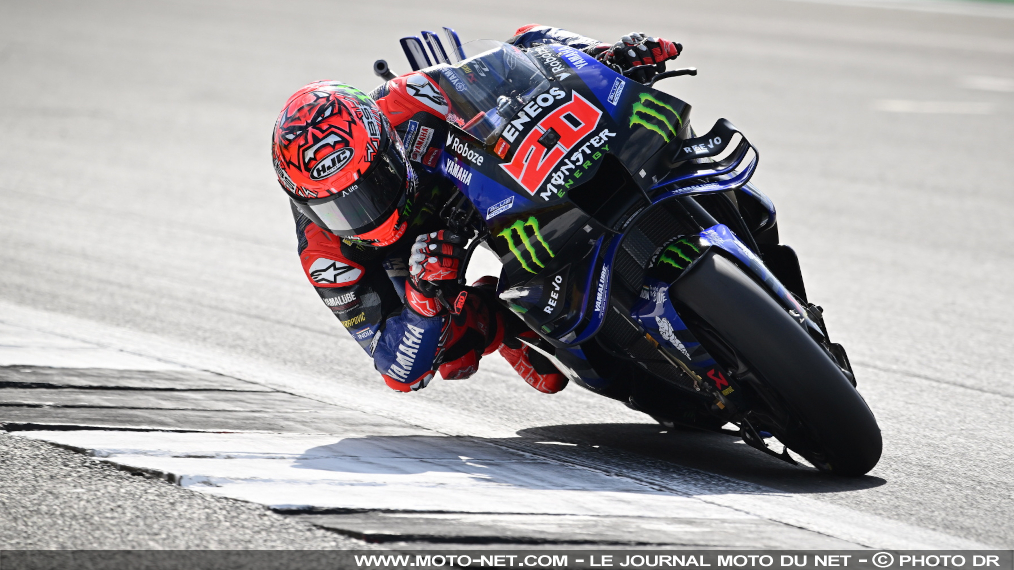 Grille de départ GP de Grande-Bretagne : Quartararo, Marquez, Bagnaia