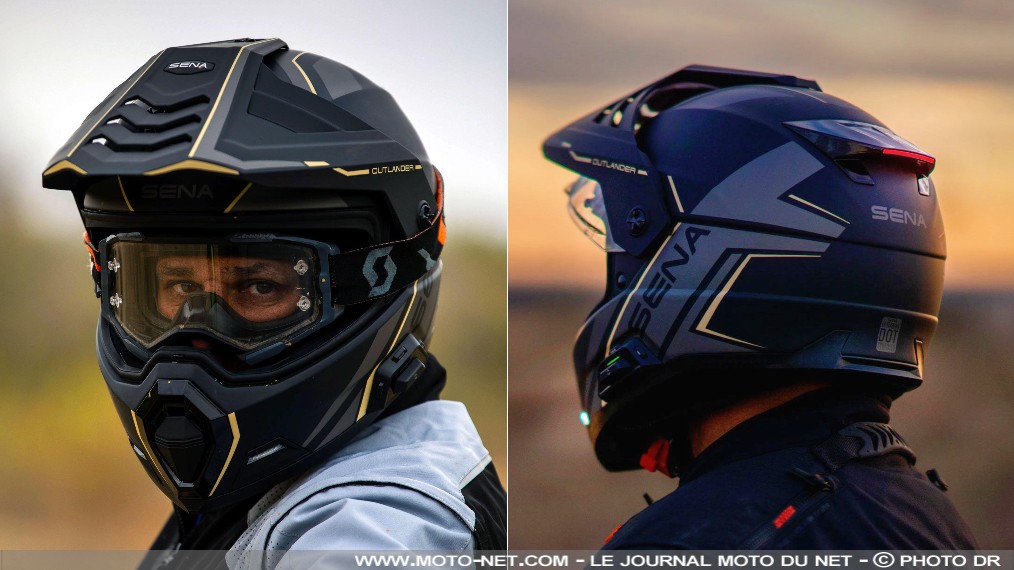 Sena Outlander : le plus sophistiqué des casques trail ?

Sena étoffe sa gamme de casques moto avec l'Outlander, décrit comme le premier casque aventure avec communication intégrée. Cet intégral en fibres, résolument high tech, dispose aussi d'un éclairage à la mentonnière et d'un feux stop à l'arrière ! Présentation.
