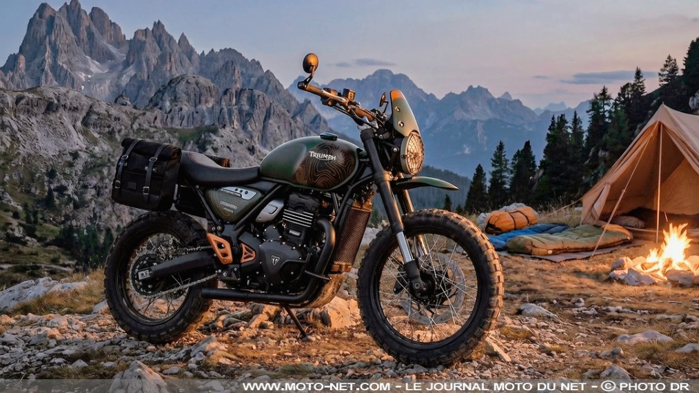 La Triumph Scrambler 400 X Escape par FCR Original