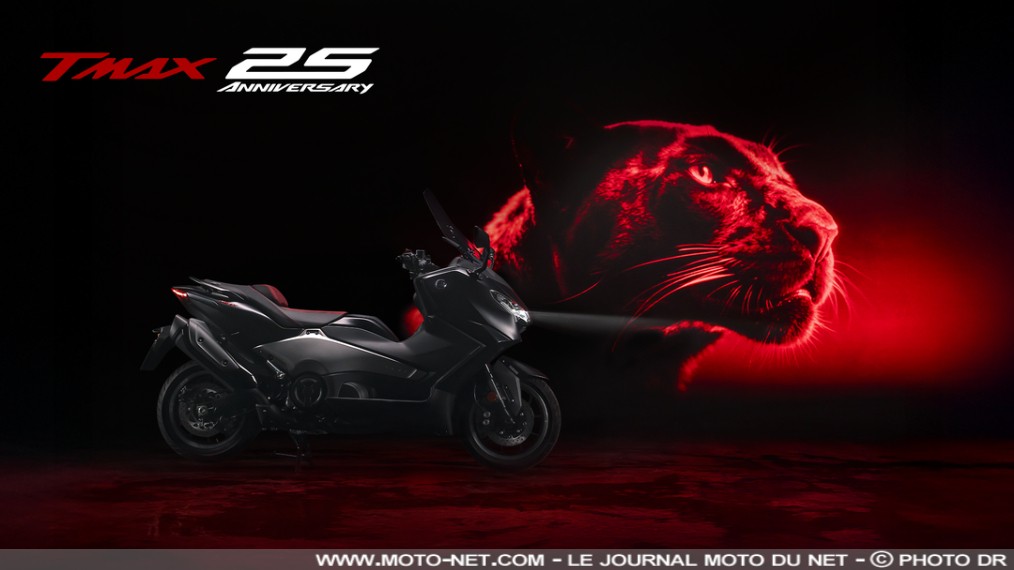Le Yamaha Tmax s'offre un coloris 25ème anniversaire 