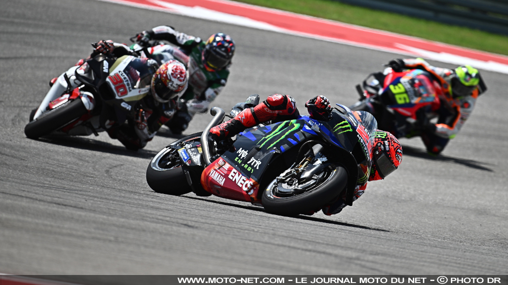 Quartararo déçu de son rythme, mais content des évos au GP des Amériques