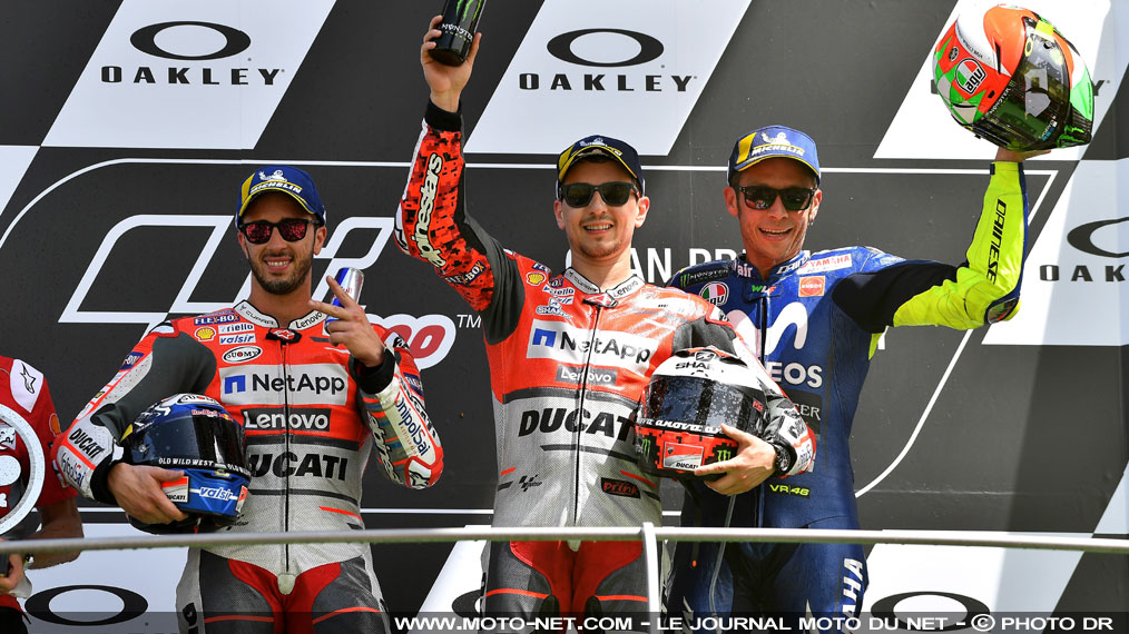 GP d'Italie 2018 - Rossi (3ème) : Avec le pneu dur à l’avant, tout devient plus compliqué