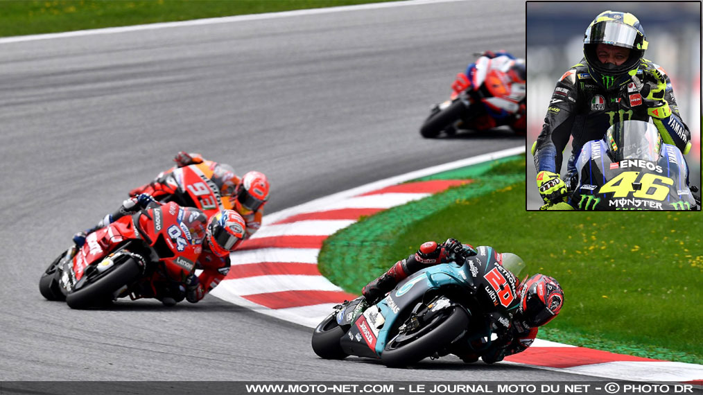 Rossi salue la supériorité de Quartararo sur la Yamaha en Autriche