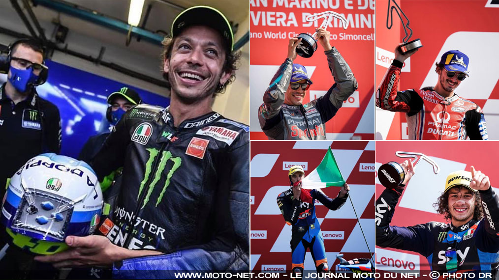 Valentino Rossi porte l'Italie au premier plan des Grands Prix moto !