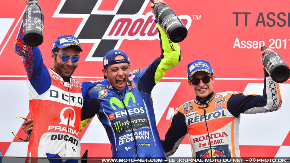 GP des Pays-Bas MotoGP - Rossi (1er) : Je sens que je suis désormais en mesure de piloter à ma manière