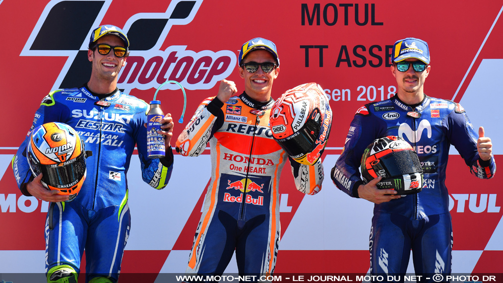 Compte rendu et résultats du GP des Pays-Bas MotoGP 2018 (Marquez vainqueur)