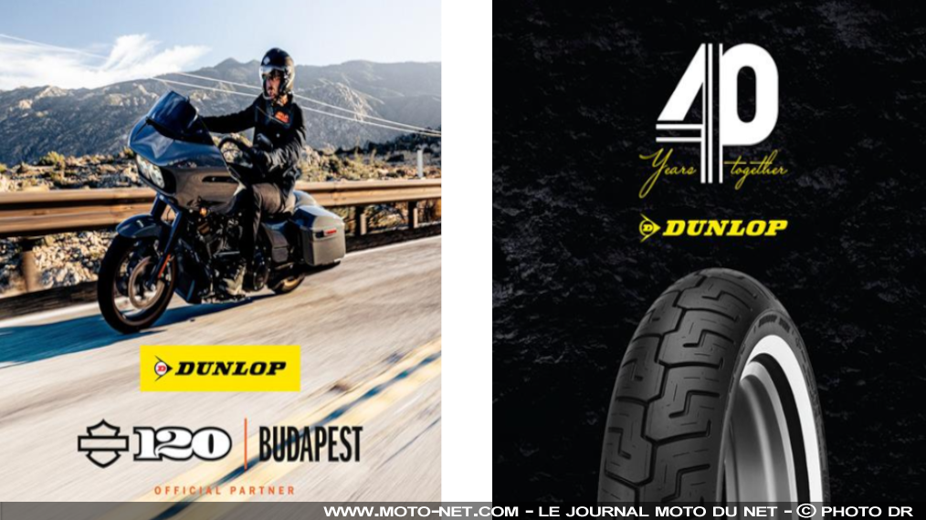Dunlop roule pour les 120 ans de Harley-Davidson