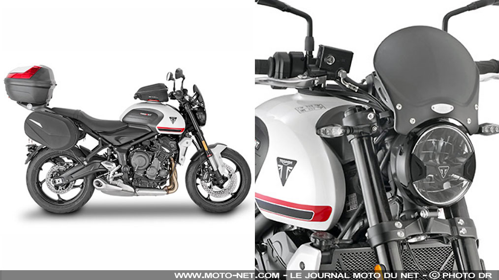 Des équipements Givi pour la Triumph Trident 660
