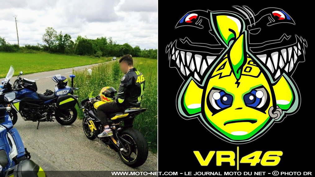 Excès de vitesse : les gendarmes du Lot (46) stoppent un fan de Rossi... 