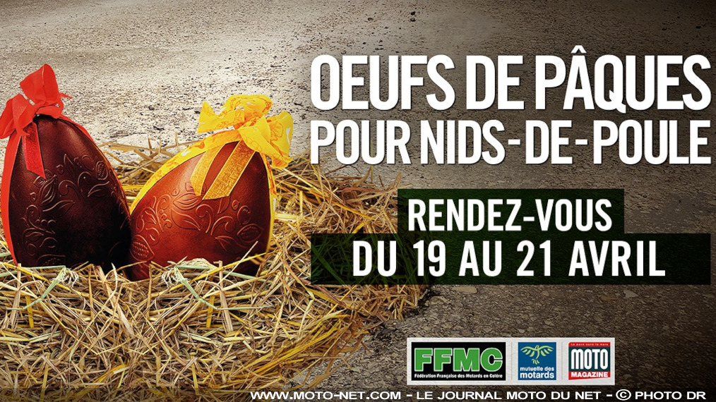 Les motards vont de nouveau rouler sur des oeufs ce week-end de pâques 