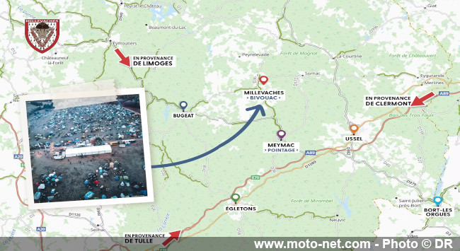 Les motards de l'hivernale des Millevaches sont de vrais cochons