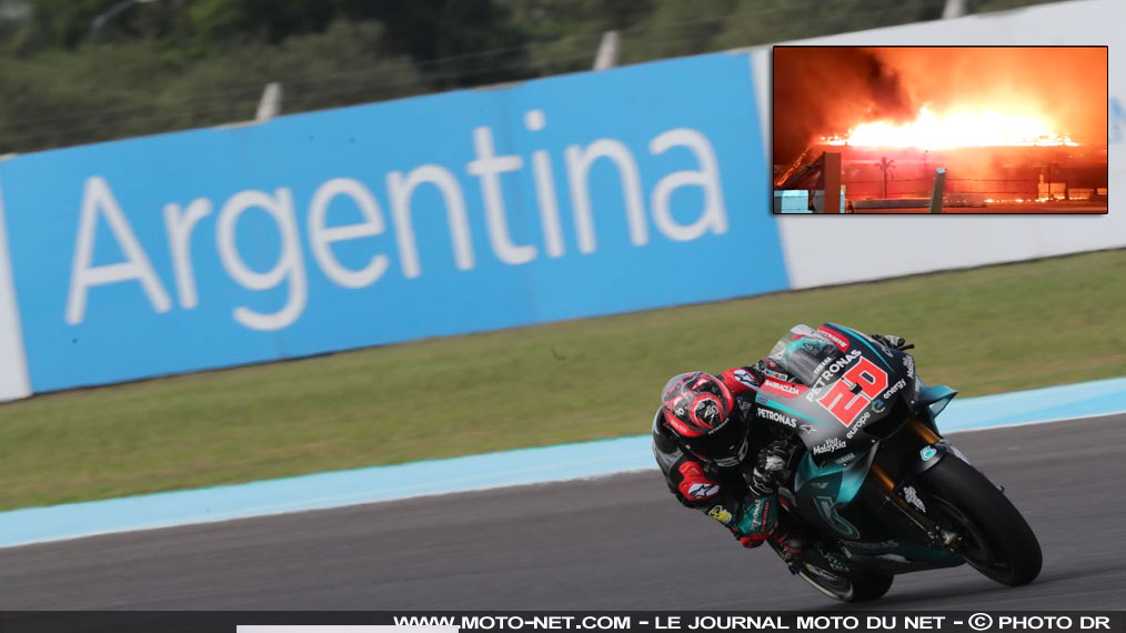 Un incendie détruit des infrastructures du circuit Termas 