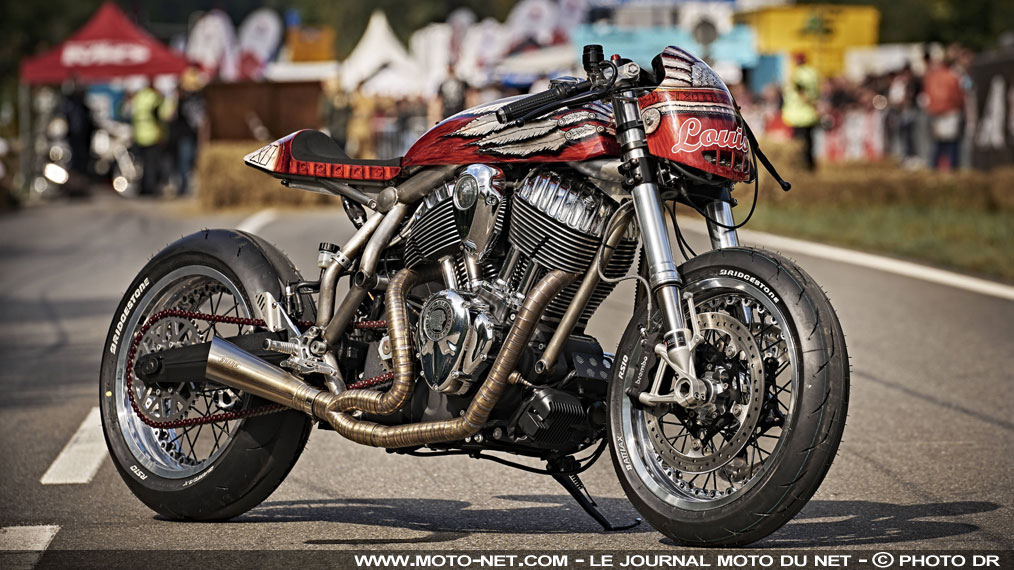Indian Chief Vintage préparée par Louis Moto : carrément l'alu !