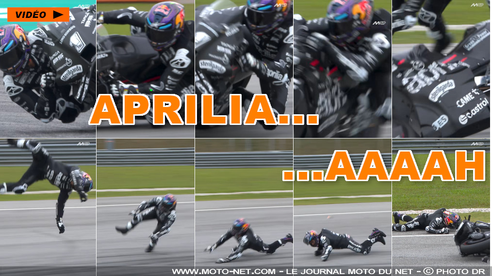 Jorge Martin éliminé des tests MotoGP de Sepang par son Aprilia n°1 !