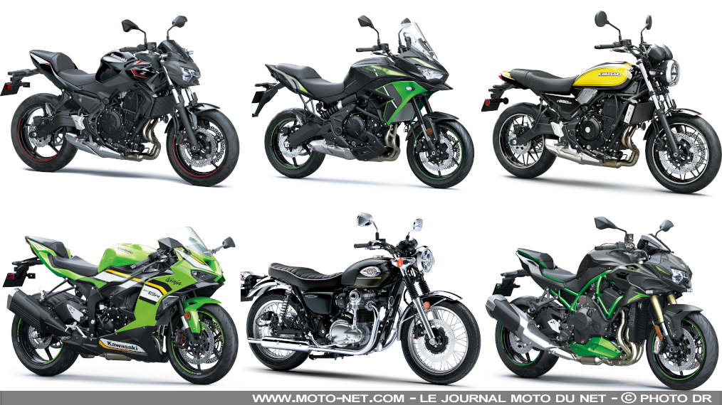 Nouveaux coloris Kawasaki : pas de changements sur les Z650, Ninja et Versys 2025