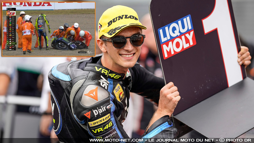 Rossi perd en MotoGP mais son team VR46 et son frère gagnent en Moto2