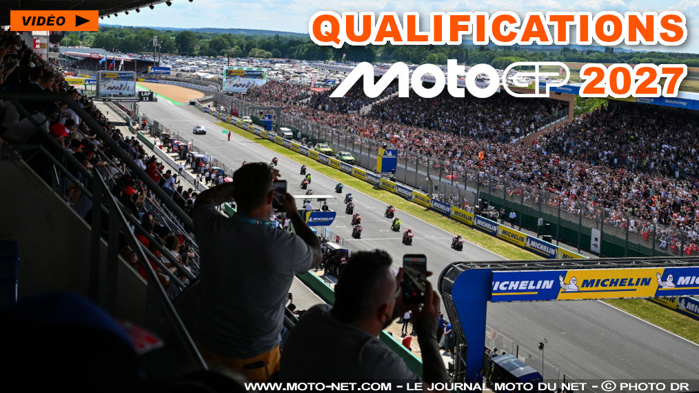 Un nouveau format MotoGP plus dense et spectaculaire en 2027

Dès 2027, le MotoGP organisera deux qualifications par week-end : l'une le vendredi pour la grille du Sprint, l'autre le samedi pour celle du Grand Prix. Le warm-up dominical disparaît, au profit d'une simple ouverture de la voie des stands. Entre promesses de spectacle et inquiétudes sécuritaires, ce format validé le 7 octobre divise déjà le paddock...
