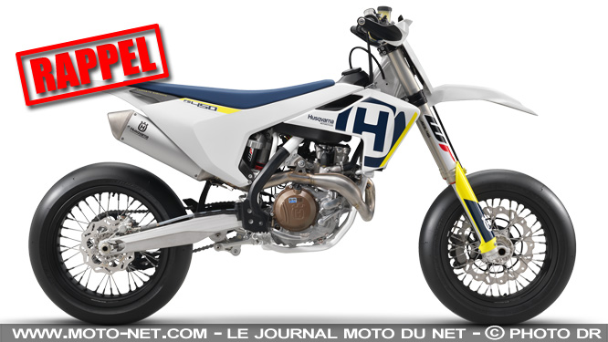 Husqvarna rappelle ses motos FS 450 de 2016, 2017 et 2018