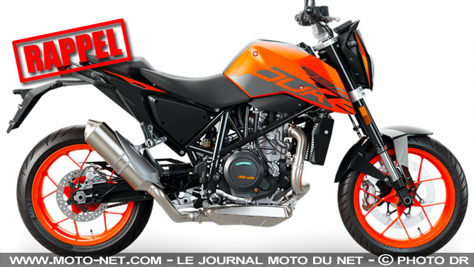 KTM rappelle ses 690 Duke/R de 2016 et au-delà