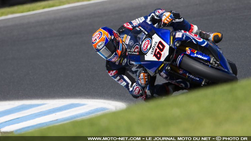 Michael van der Mark sur la Yamaha de Rossi au GP d'Aragon