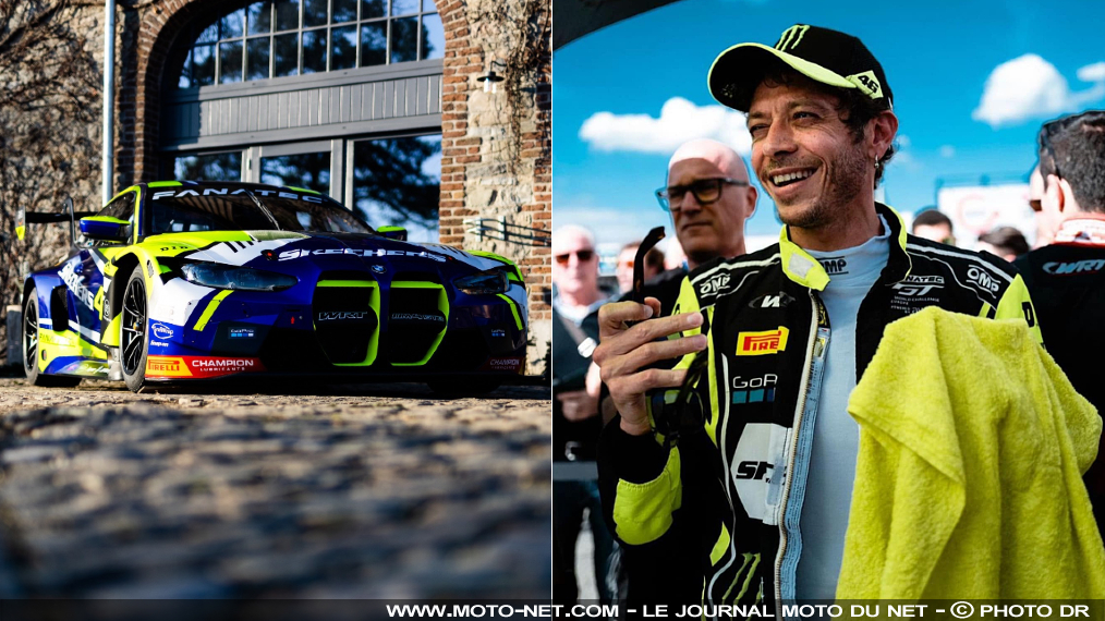 Valentino Rossi pilote officiel BMW… en course auto !