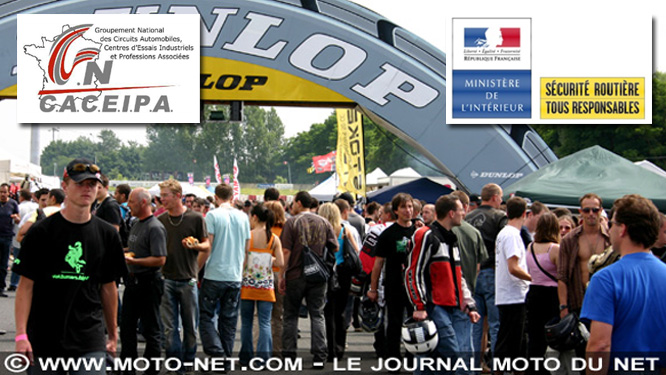 Un message de sécurité permanent sur les circuits auto et moto