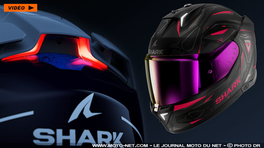 Shark dévoile son Skwal i3, premier casque moto avec feux stop intégrés