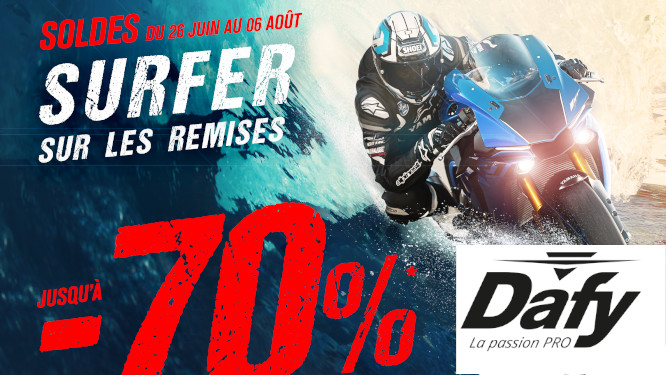 Réductions chez Dafy Moto jusqu'au 6 août