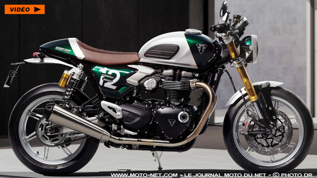 Triumph sert un Café Racer à 65 fans français de Speed Twin 1200

Meilleure vente en France de ''néo-rétro-costo'' (moto moderne au look vintage de + de 900cc), la Speed Twin 1200 renouvelée l'an dernier débarque en 2026 dans une alléchante Café Racer Edition. Attention, cette série est limitée à 800 exemplaires dans le monde, dont 65 pour l'Hexagone. Présentation.
