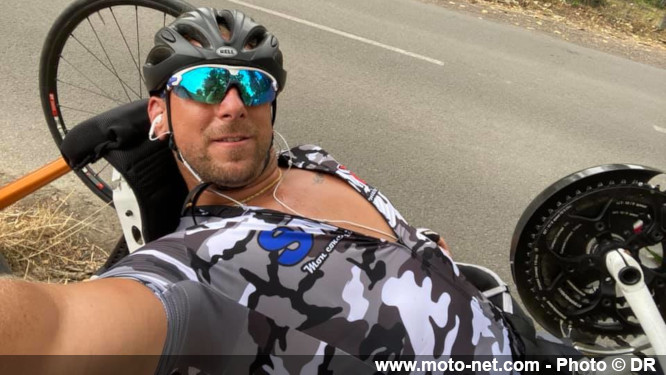 Stéphane Paulus s'attaque à la montée du Beausset... en handbike !