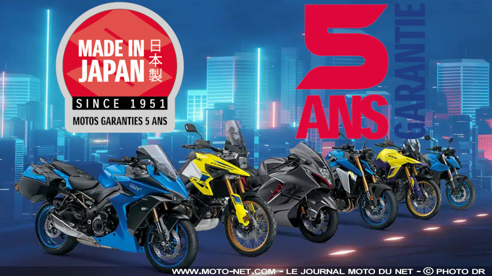 Garantie 5 ans et kilométrage illimité sur les motos et scooters Suzuki Garantie 5 ans et kilométrage illimité sur les motos et scooters Suzuki