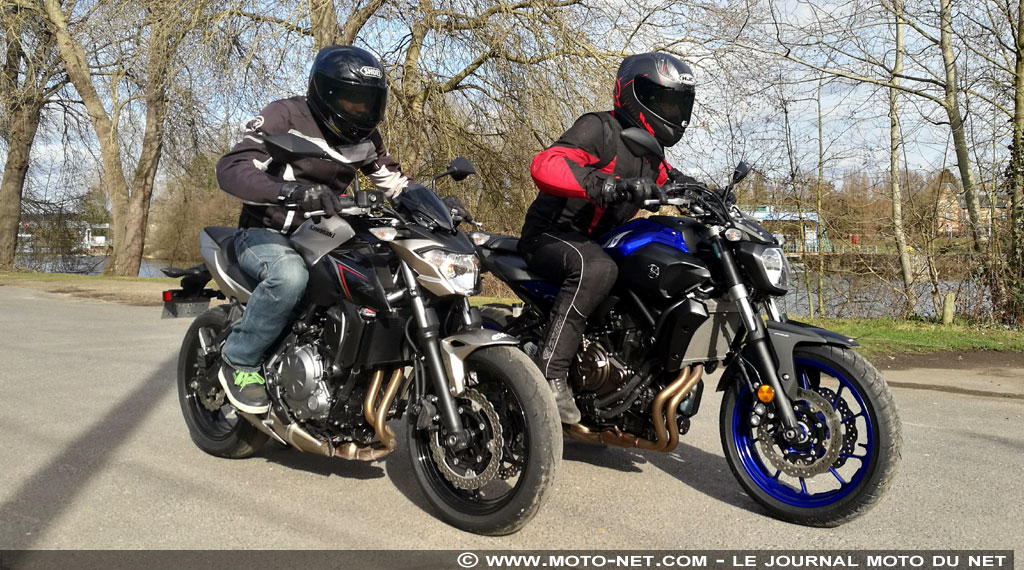 Duel Kawasaki Z650 Vs Yamaha MT-07 : combat de best-sellers 