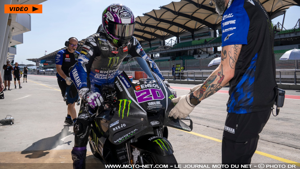 Fabio Quartararo doit sortir son doigt d'un mauvais engrenage

La pré-saison MotoGP 2026 démarre mal pour Fabio Quartararo : dès le premier jour des tests officiels de Sepang, notre champion du monde 2021 s'est blessé au doigt. En accord avec Yamaha, le n°20 préfère rentrer en Espagne se soigner, et revenir en pleine forme en Thaïlande pour les ultimes tests et le premier Grand Prix. Explications.
