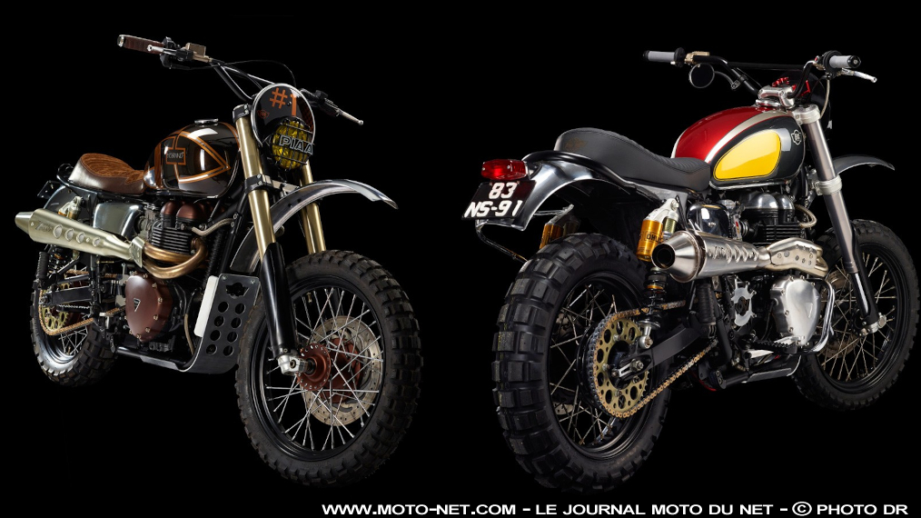 Triumph Bonneville T100 MX EVO par Ton-up Garage